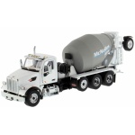 Diecast Masters - 1:50 Peterbilt 567 with McNeilus Bridgemaster Mixer (White)