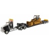 Diecast Masters - 1:50 International HX520 Tandem Tractor with XL120 HDG Trailer + Cat 963K Track Loader