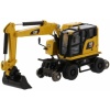 Diecast Masters - 1:87 Cat M323F Railroad Wheeled Excavator with Three Attachments (Safety Yellow)