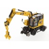 Diecast Masters - 1:50 Cat M323F Railroad Wheeled Excavator (Safety?Yellow)