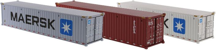 Diecast Masters - 1:50 Dry Goods Sea Container (Grey-Maersk) 40'