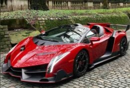 autoart - 1:18 lamborghini veneno roadster metallic red