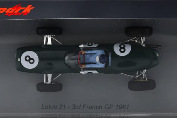 Spark - 1:43 Lotus 21 No.8 3rd Dutch GP 1961 Jim Clark - Resin Model 15 Spark 1:43 Lotus 21 No.8 3rd French GP 1961 Jim Clark (S7119) Resin Model