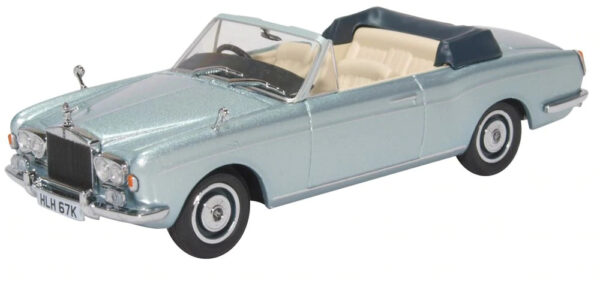 Oxford Diecast 1/43 Rolls Royce Corniche Blue Diecast Model Car 43RRC003