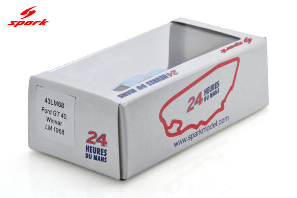 Spark 1:43 Ford GT 40 No.9 Winner 24H Le Mans 1968 P. Rodríguez - L. Bianchi (43LM68) Resin Model 13 Spark 1:43 Ford GT 40 No.9 Winner 24H Le Mans 1968 P. Rodríguez - L. Bianchi (43LM68) Resin Model