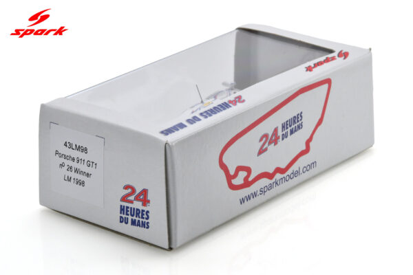 Spark 1:43 Porsche 911 GT1 No.26 Winner 24H Le Mans 1998 A. McNish - L. Aïello - S. Ortelli (43LM98) Resin Model