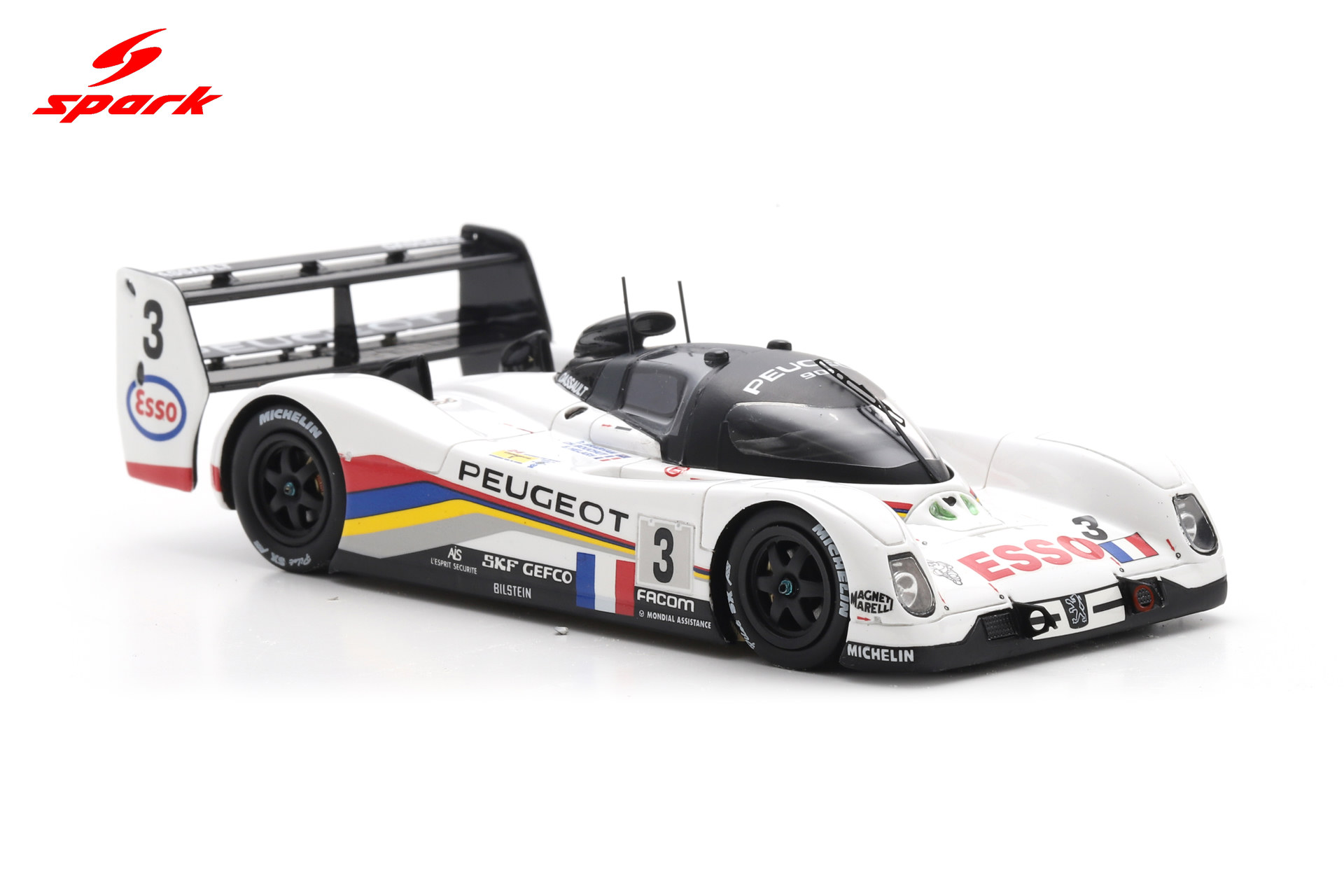Spark 1:43 Peugeot 905 No.3 Winner 24H Le Mans 1993 E. Hélary - C. Bouchut - G. Brabham (43LM93) Resin Model 6 Spark 1:43 Peugeot 905 No.3 Winner 24H Le Mans 1993 E. Hélary - C. Bouchut - G. Brabham (43LM93) Resin Model - Image 6