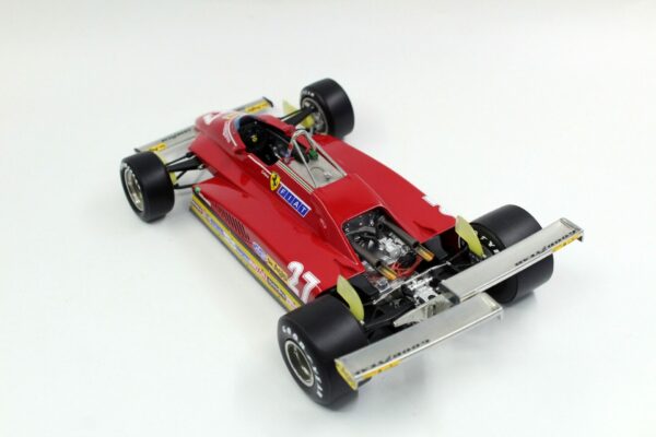 gp replicas - 1:18 ferrari 126 c2 #27 gilles villeneuve long beach gp 1982