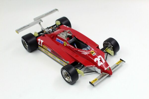 gp replicas - 1:18 ferrari 126 c2 #27 gilles villeneuve long beach gp 1982