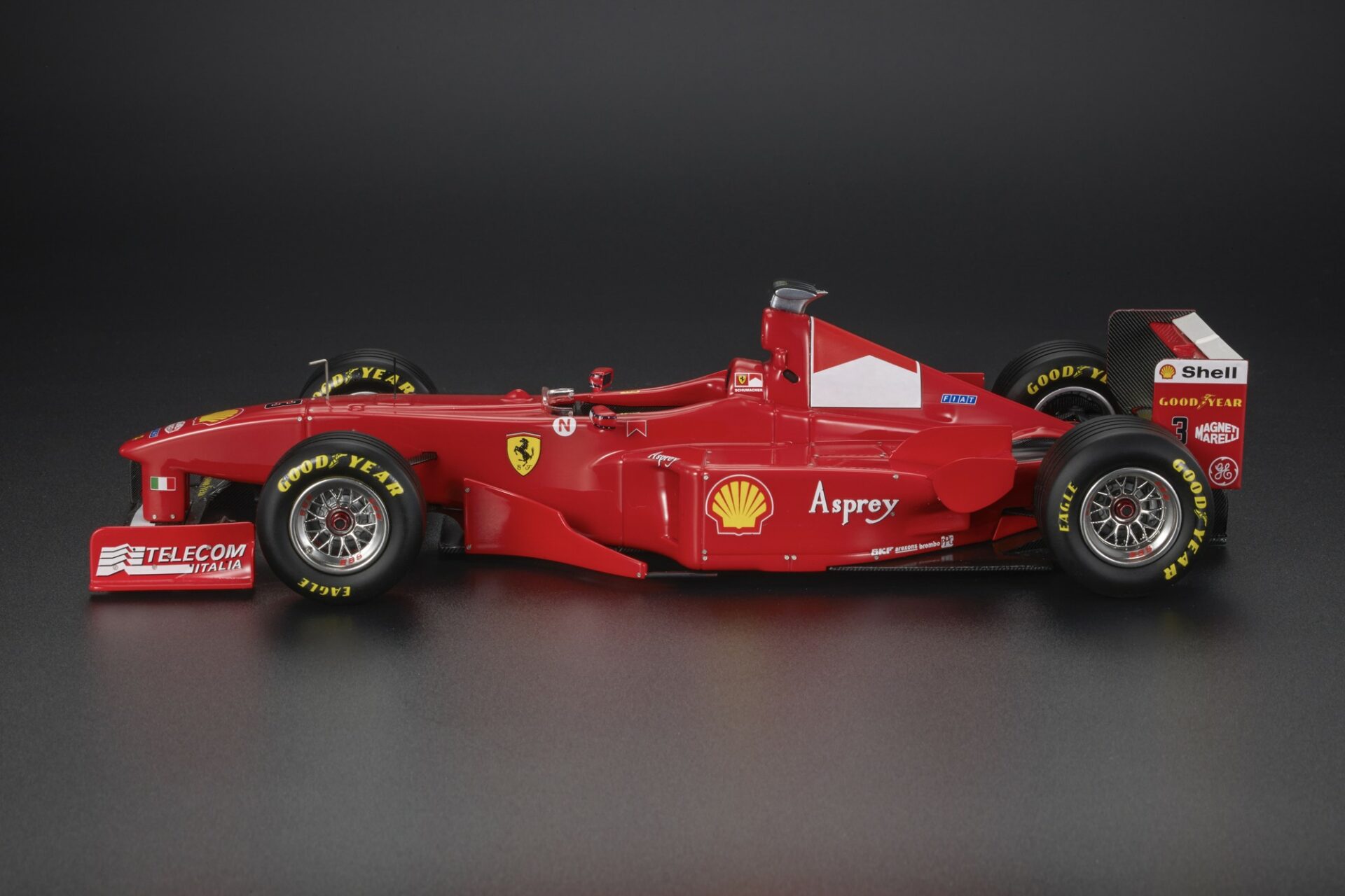 GP Replicas - 1:18 Ferrari F300 (1998) #3 M. Schumacher Pole