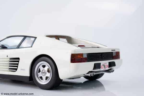 KK Scale - 1:18 Ferrari Testarossa Monospeccio 1984 'Miami Vice' White - Diecast Model