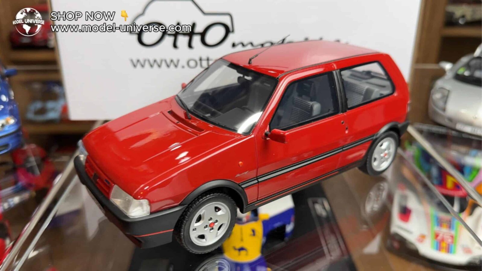 Otto Mobile - 1:18 Fiat Uno Turbo i.e Racing Red 1990 - Limited