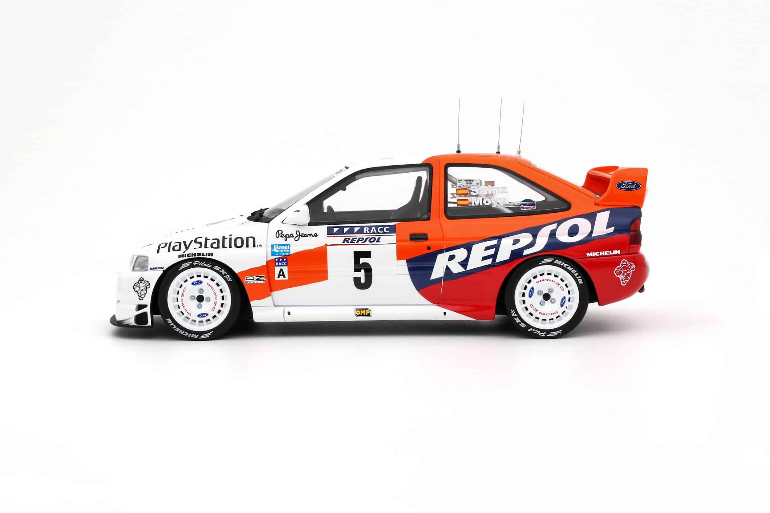 Pre Order the Otto Mobile 1:18 Ford Escort WRC Raced by Carlos Sainz at the 1997 Catalonia Rally!