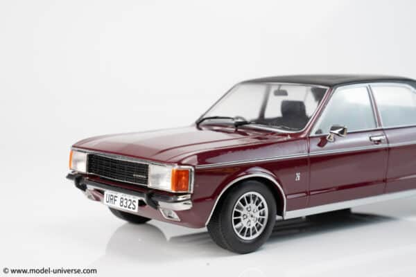 1:18 Ford Granada Mk1 Metallic Red/Matt Black (RHD) 1975 - UK Exclusive Edition - Diecast Model - MCG