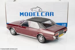 1:18 Ford Granada Mk1 Metallic Red/Matt Black (RHD) 1975 - UK Exclusive Edition - Diecast Model - MCG