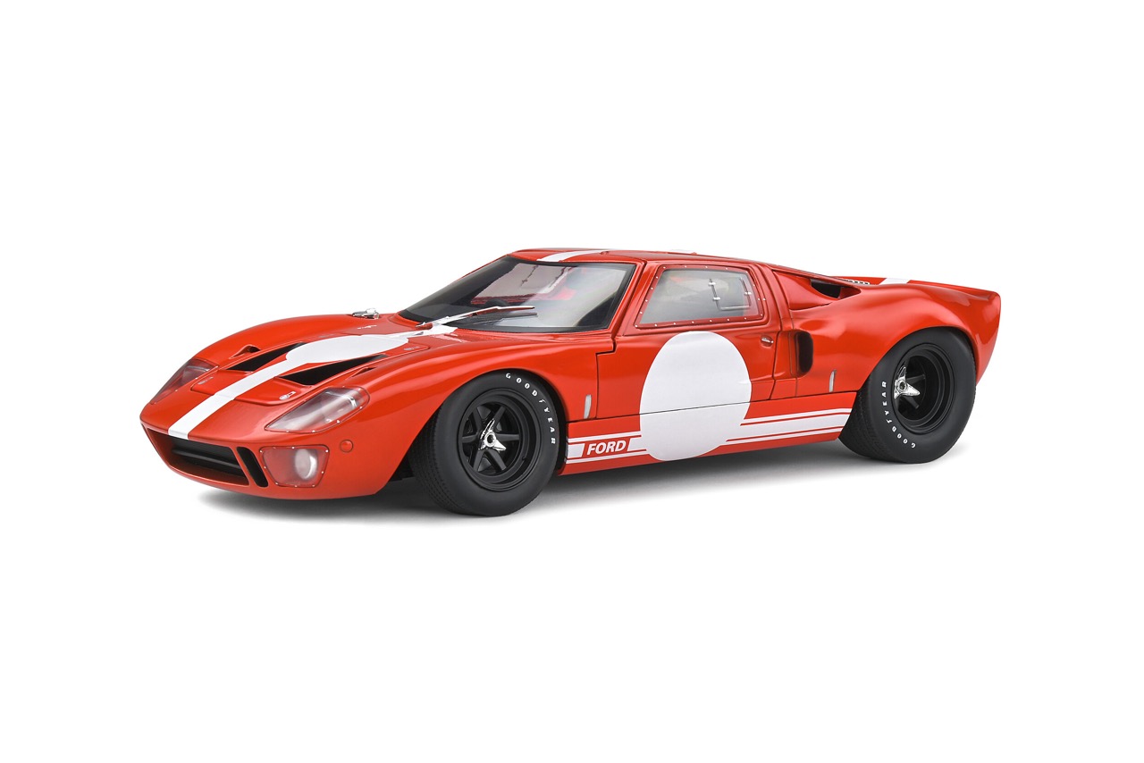 Solido S1803005 Ford GT40 Mk1 Racing Red 1968 Diecast Model Car 1:18