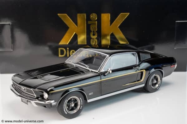 ford mustang gt fastback 1968 black 10