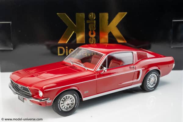 ford mustang gt fastback 1968 kk scale red 10