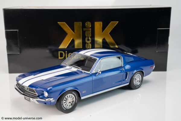 ford mustang gt fastback blue kk scale 10