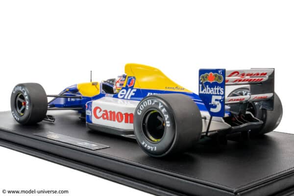 GP Replicas - 1:12 Williams Renault FW14B #5 Nigel Mansell Grand Slam British GP 1992 with Driver Figure - Limited Edition Resin Model
