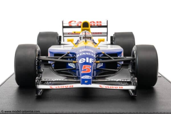 GP Replicas - 1:12 Williams Renault FW14B #5 Nigel Mansell Grand Slam British GP 1992 with Driver Figure - Limited Edition Resin Model