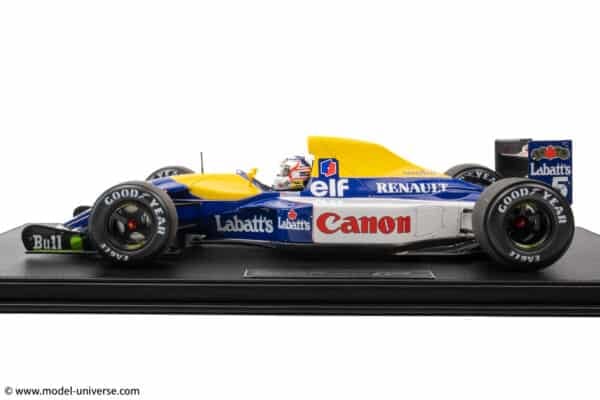 GP Replicas - 1:12 Williams Renault FW14B #5 Nigel Mansell Grand Slam British GP 1992 with Driver Figure - Limited Edition Resin Model