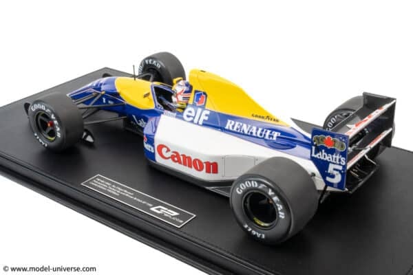 GP Replicas - 1:12 Williams Renault FW14B #5 Nigel Mansell Grand Slam British GP 1992 with Driver Figure - Limited Edition Resin Model