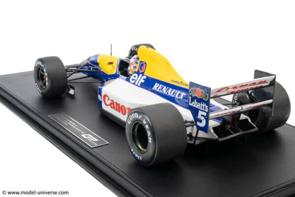 GP Replicas - 1:12 Williams Renault FW14B #5 Nigel Mansell Grand Slam British GP 1992 with Driver Figure - Limited Edition Resin Model