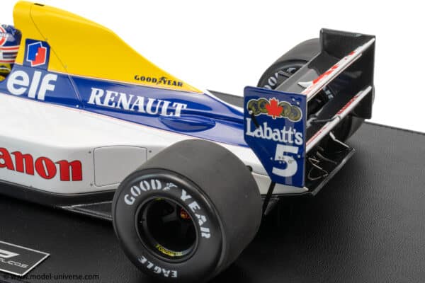 GP Replicas - 1:12 Williams Renault FW14B #5 Nigel Mansell Grand Slam British GP 1992 with Driver Figure - Limited Edition Resin Model
