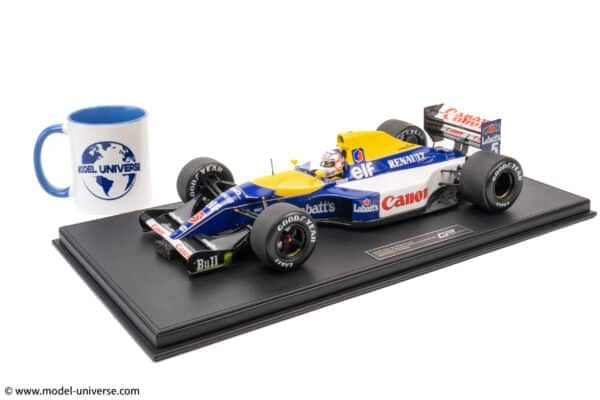 GP Replicas - 1:12 Williams Renault FW14B #5 Nigel Mansell Grand Slam British GP 1992 with Driver Figure - Limited Edition Resin Model