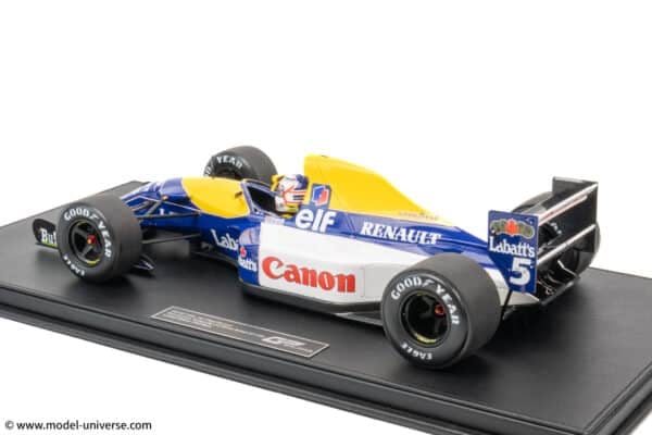 GP Replicas - 1:12 Williams Renault FW14B #5 Nigel Mansell Grand Slam British GP 1992 with Driver Figure - Limited Edition Resin Model