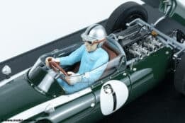 GP Replicas - 1:18 Cooper T53 #1 Jack Brabham Pole/Winner British GP Silverstone 1960 w/Driver - Limited Edition Resin Model