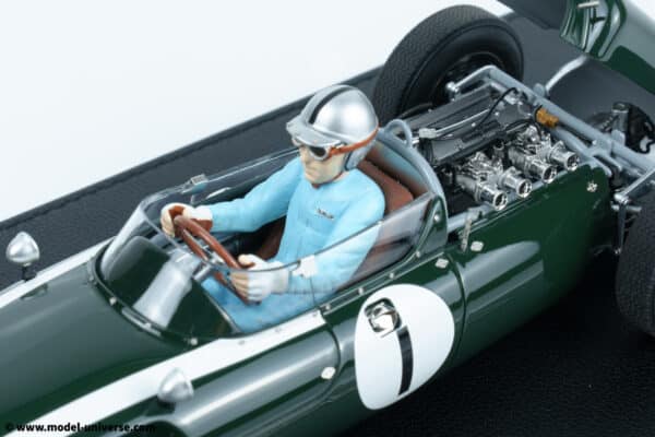 GP Replicas - 1:18 Cooper T53 #1 Jack Brabham Pole/Winner British GP Silverstone 1960 w/Driver - Limited Edition Resin Model
