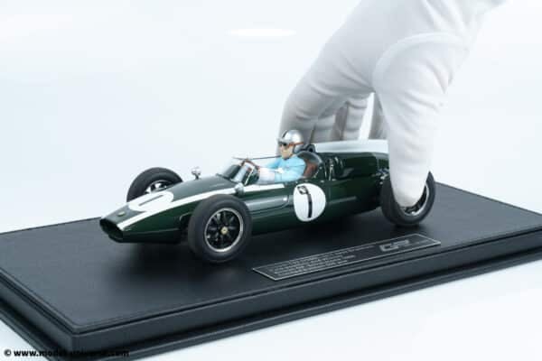 GP Replicas - 1:18 Cooper T53 #1 Jack Brabham Pole/Winner British GP Silverstone 1960 w/Driver - Limited Edition Resin Model