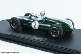 GP Replicas - 1:18 Cooper T53 #1 Jack Brabham Pole/Winner British GP Silverstone 1960 w/Driver - Limited Edition Resin Model