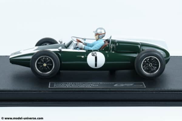 GP Replicas - 1:18 Cooper T53 #1 Jack Brabham Pole/Winner British GP Silverstone 1960 w/Driver - Limited Edition Resin Model