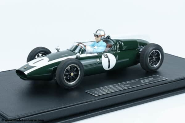 GP Replicas - 1:18 Cooper T53 #1 Jack Brabham Pole/Winner British GP Silverstone 1960 w/Driver - Limited Edition Resin Model