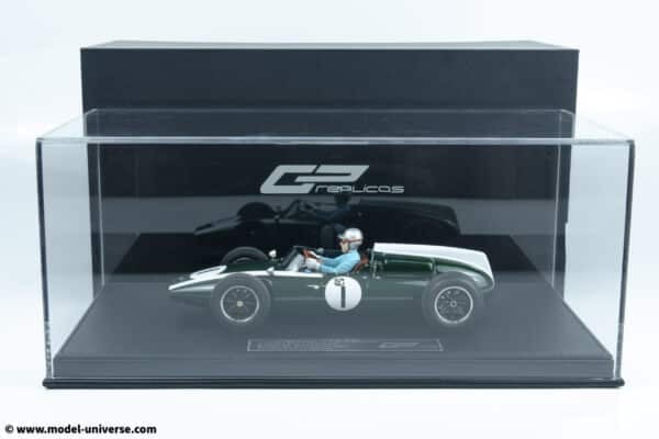GP Replicas - 1:18 Cooper T53 #1 Jack Brabham Pole/Winner British GP Silverstone 1960 w/Driver - Limited Edition Resin Model