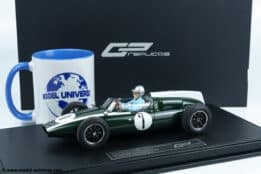 GP Replicas - 1:18 Cooper T53 #1 Jack Brabham Pole/Winner British GP Silverstone 1960 w/Driver - Limited Edition Resin Model