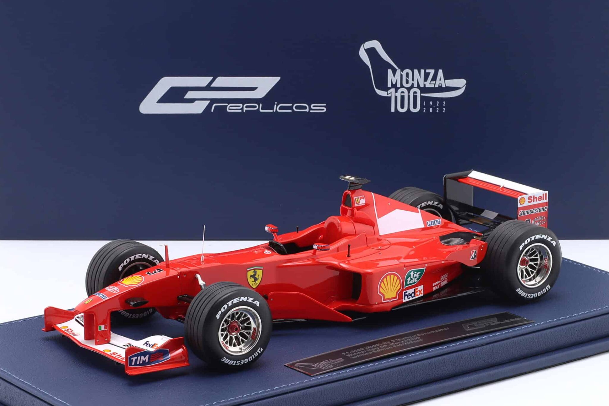 F Rashed Gp GP Replicas GPMZ06 1:18 Ferrari F1-2000 No.3 Michael Schumacher Winner ...