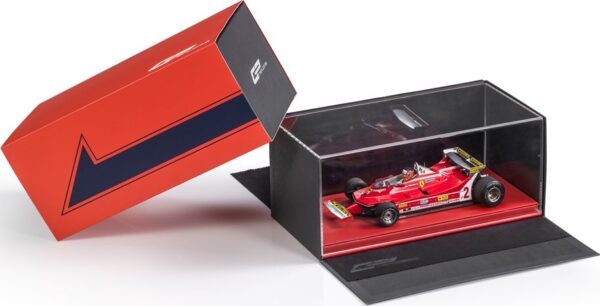 Ferrari 312 T5 #2 Gilles Villeneuve 5th Monaco GP 1980 w/Driver (Limited 250pcs)