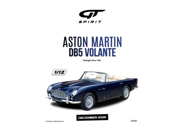 Latest arrivals & pre-orders at model‑universe.com – 17 August 2025, including Koenigsegg Agera S by FrontiArt, Ferrari 499P & 296 LMGT3 by Looksmart, and much more 60 GT Spirit - 1:12 Aston Martin DB5 Volante Midnight Blue 1965 - Limited Edition Resin Model