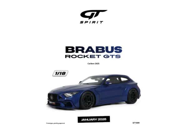 Latest arrivals & pre-orders at model‑universe.com – 17 August 2025, including Koenigsegg Agera S by FrontiArt, Ferrari 499P & 296 LMGT3 by Looksmart, and much more 73 GT Spirit - 1:18 Brabus Rocket GTS Carbon Blue 2025 - Limited Edition Resin Model