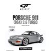 GT Spirit - 1:8 Porsche 911 (964) 3.6 Turbo Polar Silver 1993 (GTS80013) Limited Edition Resin Model 32 GT Spirit - 1:8 Porsche 911 (964) 3.6 Turbo Polar Silver 1993 - Limited Edition Resin Model