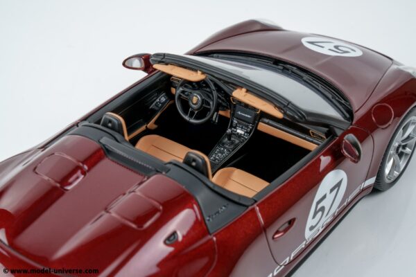 GT Spirit - 1:18 Porsche 911 (991.2) Speedster "Heritage Edition" Cherry Metallic 2019 - Limited Edition Resin Model 19 GT Spirit - 1:18 Porsche 911 (991.2) Speedster