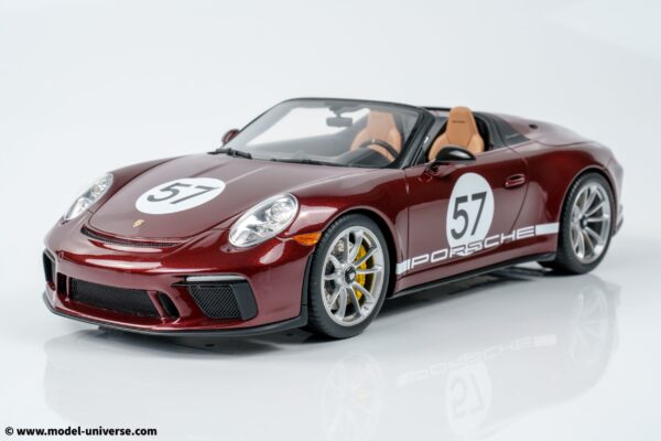 GT Spirit - 1:18 Porsche 911 (991.2) Speedster "Heritage Edition" Cherry Metallic 2019 - Limited Edition Resin Model 20 GT Spirit - 1:18 Porsche 911 (991.2) Speedster