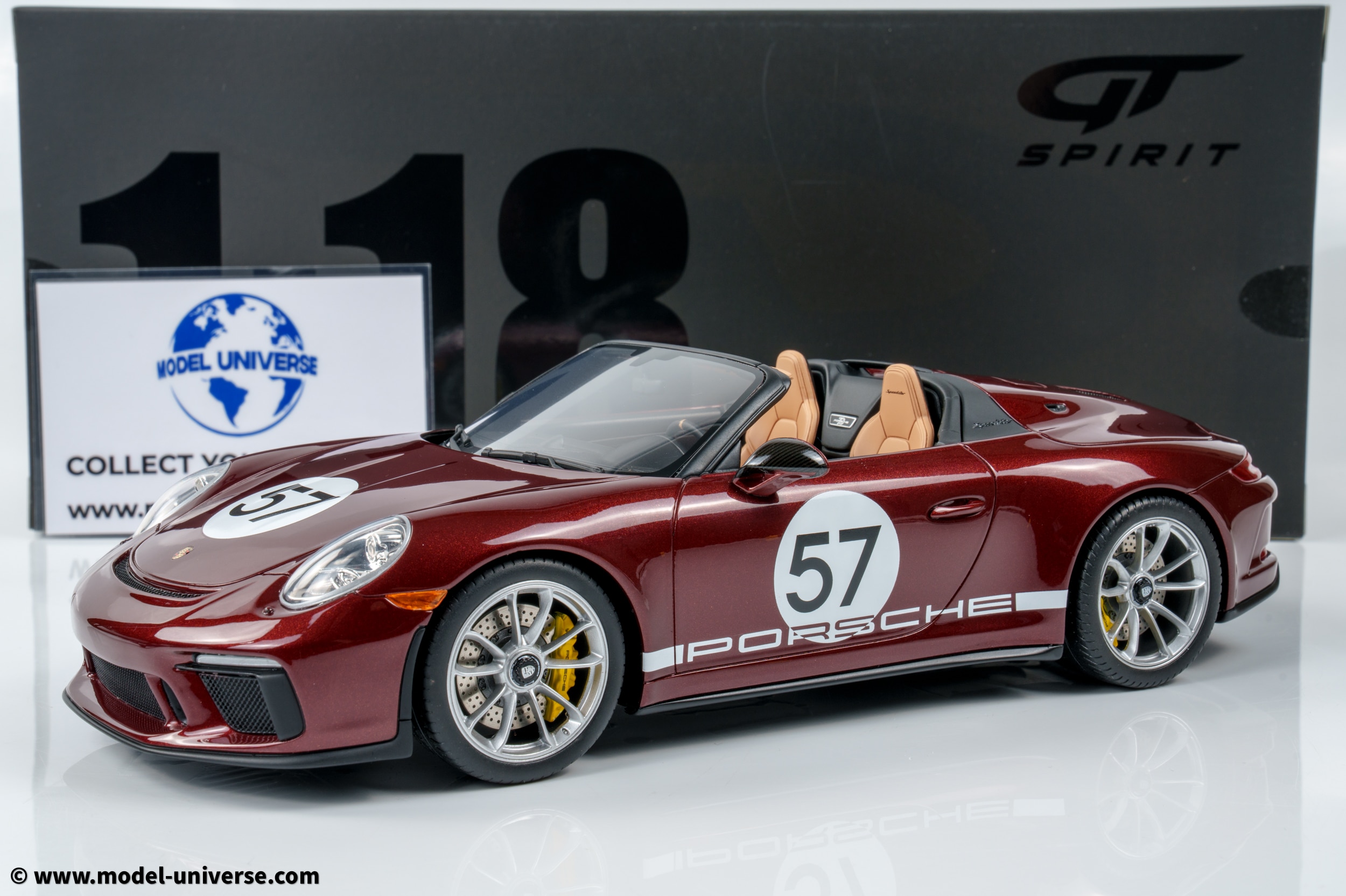 GT Spirit - 1:18 Porsche 911 (991.2) Speedster "Heritage Edition" Cherry Metallic 2019 - Limited Edition Resin Model 1 GT Spirit - 1:18 Porsche 911 (991.2) Speedster "Heritage Edition" Cherry Metallic 2019 - Limited Edition Resin Model