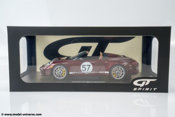 GT Spirit - 1:18 Porsche 911 (991.2) Speedster "Heritage Edition" Cherry Metallic 2019 - Limited Edition Resin Model 22 GT Spirit - 1:18 Porsche 911 (991.2) Speedster