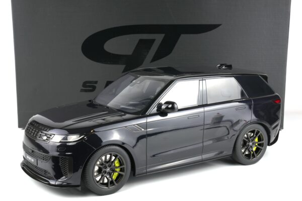 GT Spirit 1:12 Range Rover Sport SV Edition Two Black 2024 resin model (GT555) with presentation box, front three-quarter