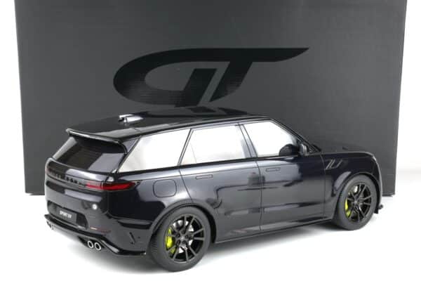 GT Spirit 1:12 Range Rover Sport SV Edition Two Black 2024 resin model (GT555) with presentation box, rear three-quarter